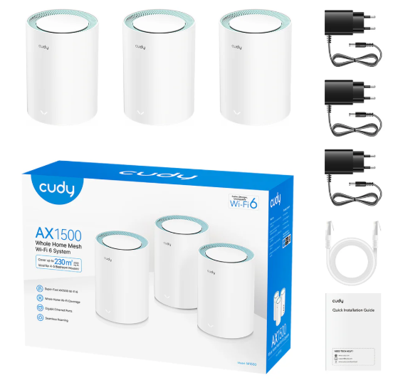 Indoor Mesh Wi-Fi 6 System (3 pack)